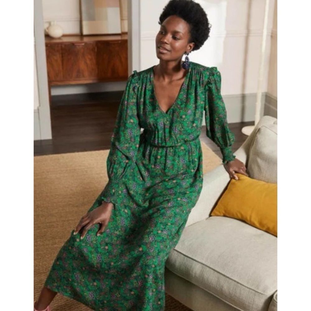 Boden Nwt Us 6p Becky Midi Wrap Dress ~Nwt — image 5 of 6